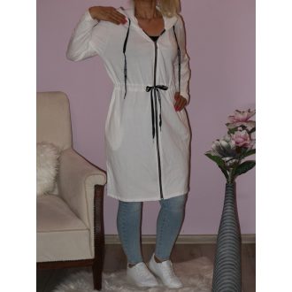   Kapucnis,cipzáras,derékban kötős kardigán!  Több szín!  L-XL