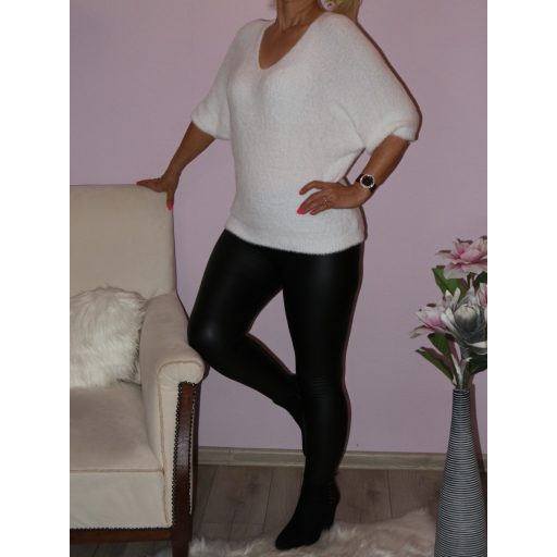 Pihe-puha anyagú szőrmés,denevérujjas felső!  Több szín! M-XXL