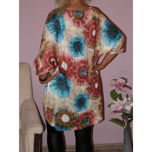 Mintás,kötött ,denevérujjas tunika! Több szín,minta!  L-XXL