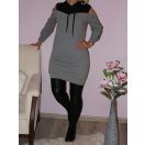 Nyitott vállú ,kapucnis tunika!  Több szín!  S-XL