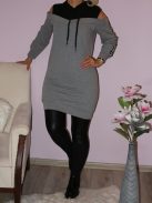 Nyitott vállú ,kapucnis tunika!  Több szín!  S-XL