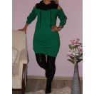 Nyitott vállú ,kapucnis tunika!  Több szín!  S-XL