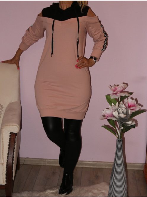 Nyitott vállú ,kapucnis tunika!  Több szín!  S-XL