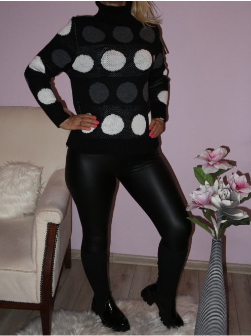 Pöttyös,kötött,garbós felső!  Több szín!  S-XL