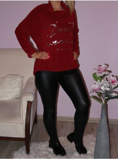 Feliratos,hátulja hosszabb,kötős aljú,plüss felső!  Több szín!  XL-XXL