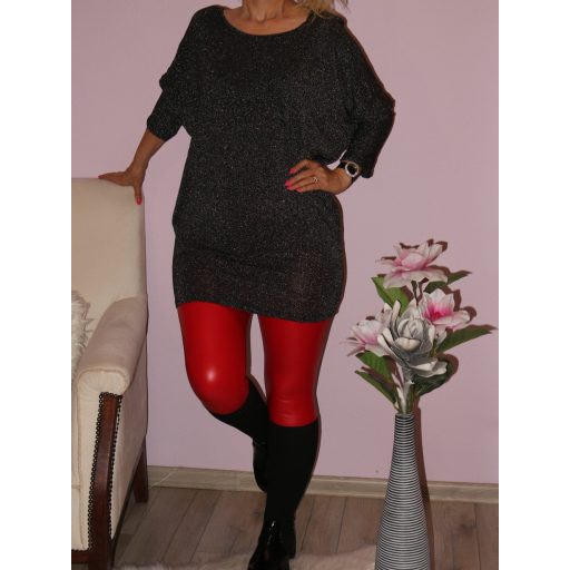 Csillogós,háta pántos,denevérujjas tunika!  Több szín! L-XXL