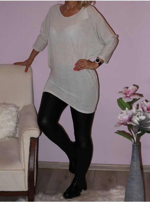 Csillogós,háta pántos,denevérujjas tunika!  Több szín! L-XXL