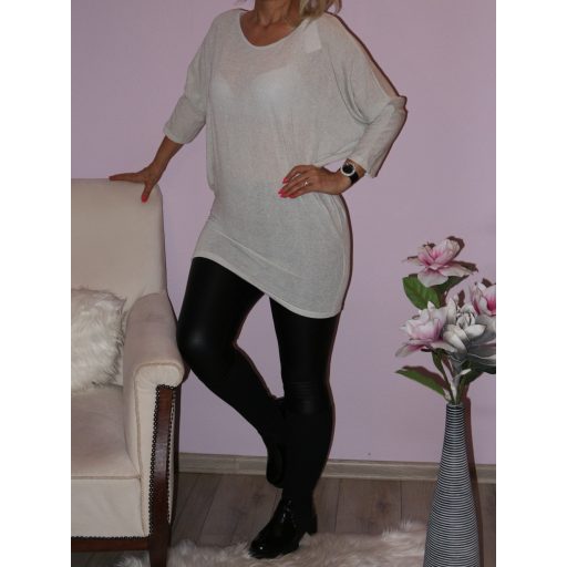 Csillogós,háta pántos,denevérujjas tunika!  Több szín! L-XXL
