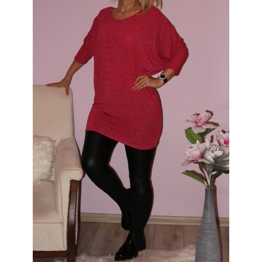 Csillogós,háta pántos,denevérujjas tunika!  Több szín! L-XXL