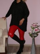Szőrmés,mintás,kapucnis,lenge felső!  Több minta!  XL-3XL