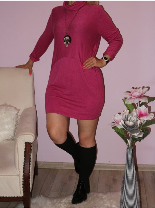 Puhaanyagú,garbós,láncos tunika! Több szín!  L-XL