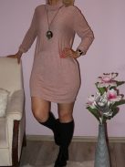 Puhaanyagú,garbós,láncos tunika! Több szín!  L-XL
