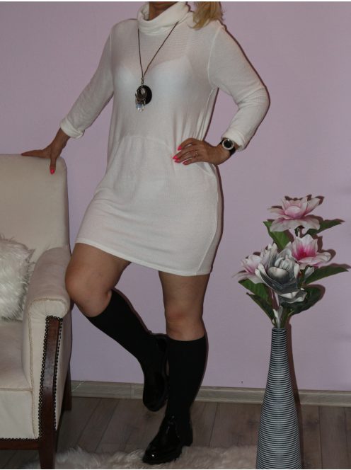 Puhaanyagú,garbós,láncos tunika! Több szín!  L-XL