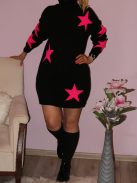 Csillagos,garbós tunika/ruha! Több szín! M-XL