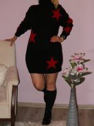 Csillagos,garbós tunika/ruha! Több szín! M-XL