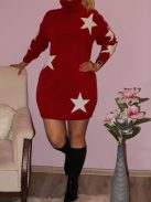 Csillagos,garbós tunika/ruha! Több szín! M-XL