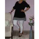 Kockás aljú,A vonalú tunika!  Több szín!  XXL