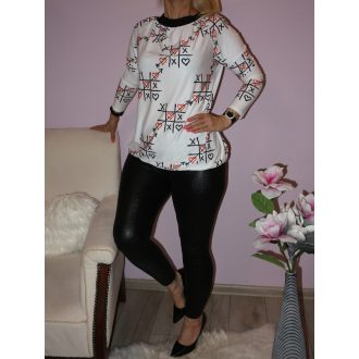   Mintás,nyaknál kötős,gumis aljú felső! Több szín,minta! M-XL