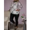 Mintás,nyaknál kötős,gumis aljú felső! Több szín,minta! M-XL