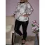 Mintás,nyaknál kötős,gumis aljú felső! Több szín,minta! M-XL