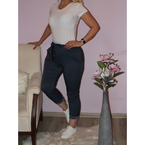 Farmer hatású,derékban gumis,öves nadrág!  S,M,L,XL,XXL