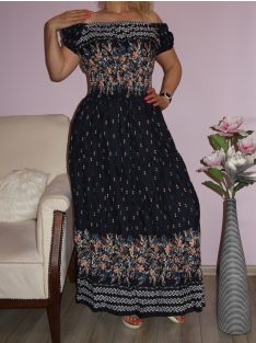   Romantikus,vállra húzható ,mintás maxi ruha!  Több szín ,minta ! S-XL