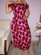 Romantikus,vállra húzható ,mintás maxi ruha!  Több szín ,minta ! S-XL