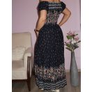 Romantikus,vállra húzható ,mintás maxi ruha!  Több szín ,minta ! S-XL