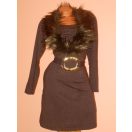 Csodaszép,csinos,szőrmés,öves tunika! Több szín!