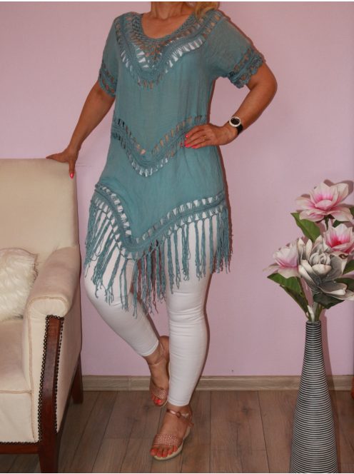 Horgoltas,rojtos V kivágású tunika! Több szín !  L-XL