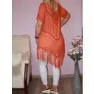 Horgoltas,rojtos V kivágású tunika! Több szín !  L-XL
