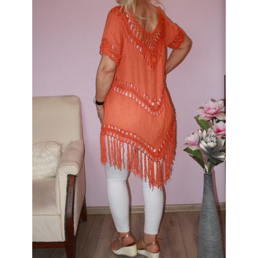 Horgoltas,rojtos V kivágású tunika! Több szín !  L-XL