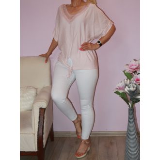   Horgoltas,flitteres,V kivágású,elöl kötős felső!  Több szín !  L-XL