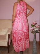 Mintás,muszlin maxi ruha ! pink  M-XL
