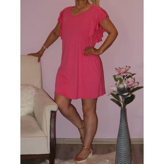   Fodros vállú,háta keresztpántos,A vonalú tunika!  Több szín !  L-XL