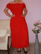 Romantikus,vállra húzható ,gumírozott maxi ruha!  Több szín ! S-XL