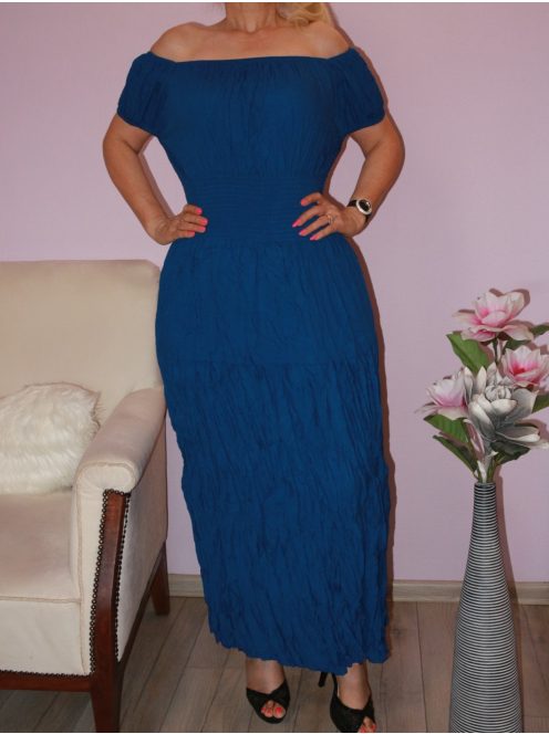 Romantikus,vállra húzható ,gumírozott maxi ruha!  Több szín ! S-XL