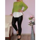 Kötött fodrosaljú  felső!  Több szín !  M-XL