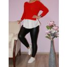 Kötött fodrosaljú  felső!  Több szín !  M-XL