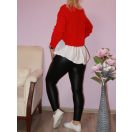 Kötött fodrosaljú  felső!  Több szín !  M-XL