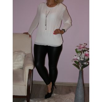   Pliszírozott ,láncos ,muszlin felső ! Több szín !  XL-XXL
