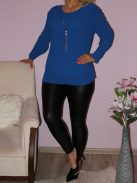 Pliszírozott ,láncos ,muszlin felső ! Több szín !  XL-XXL