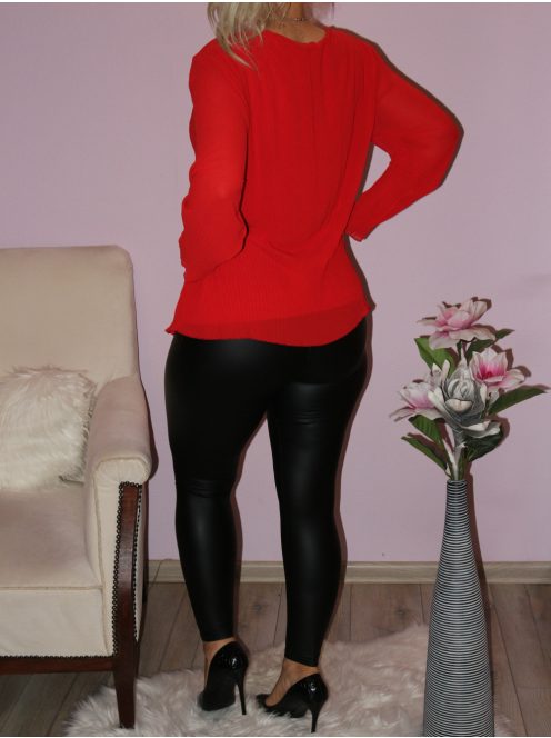 Pliszírozott ,láncos ,muszlin felső ! Több szín !  XL-XXL