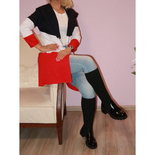 Trikolor,kapucnis kardigán! Több szín! S-L