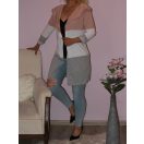 Trikolor,kapucnis kardigán! Több szín! S-L