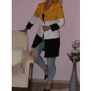 Trikolor,kapucnis kardigán! Több szín! S-L