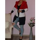 Trikolor,kapucnis kardigán! Több szín! S-L