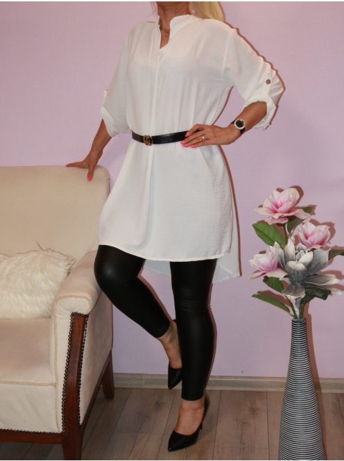 V kivágású,hátulja hosszabb,öves  ingtunika! Több szín ! XL-XXL