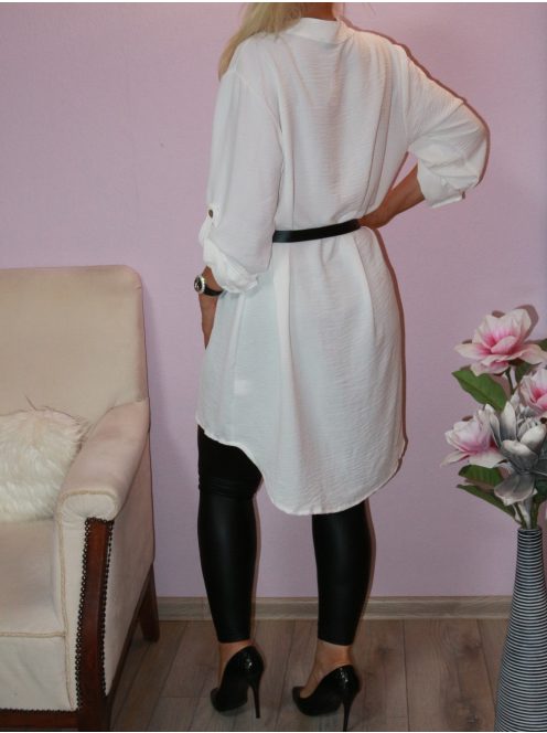 V kivágású,hátulja hosszabb,öves  ingtunika! Több szín ! XL-XXL