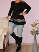 Görögmintás,puhaanyagú,A vonalú felső!  Több szín !  L-XXL